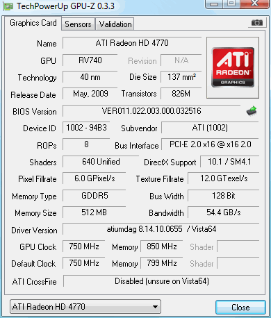 Обзор видеокарты ATI Radeon HD 4770